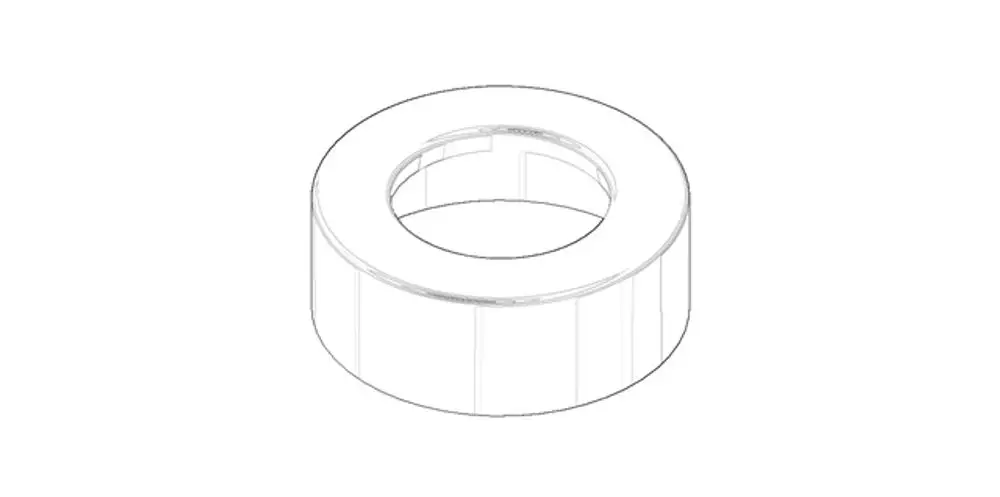 DORNBRACHT Rosette ERSATZTEILE 092793001 D. 66 x 24,5 x D. 38,3 mm Weiß matt, 092793001-10 Galeriebild 1